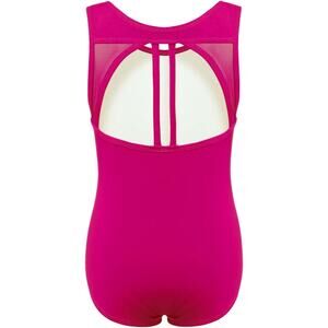 Dance Leotard Dark Pink Large Child Cotton Mesh Phineein Tank Ballet Tap jazz
